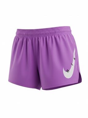 Nike Women's Purple Running Shorts White Swoosh Logo Size XS